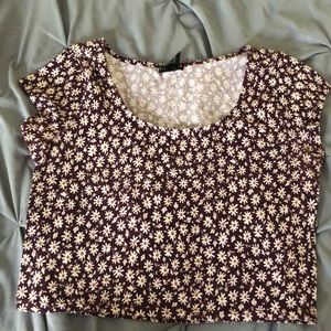 This cropped top is a size large from forever 21